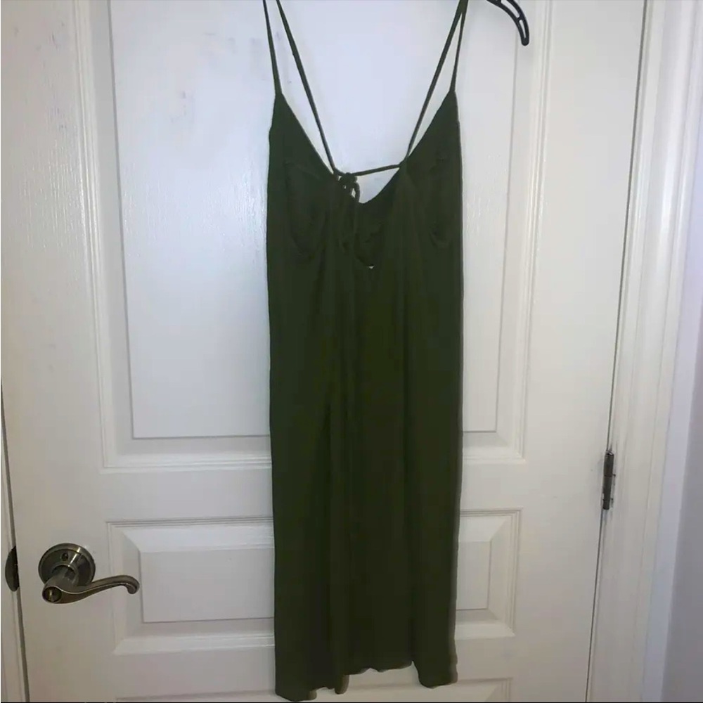 ASOS khaki green dress